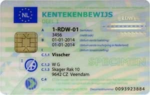 Kentekencard als kentekenbewijs